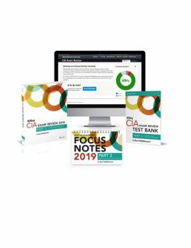 Paperback Wiley CIA Exam Review 2019, Part 3: Business Knowledge for Internal Auditing: Test Bank + Focus Notes + Text Set Book