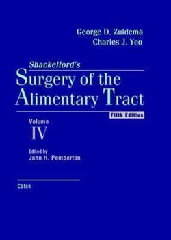 Hardcover Surgery of the Alimentary Tract: Colon, Volume 4 Book