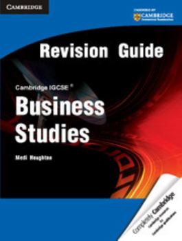 Paperback Cambridge IGCSE Business Studies Revision Guide (Cambridge International IGCSE) Book