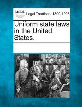 Paperback Uniform state laws in the United States. Book