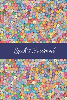 Paperback Leah's Journal: Cute Personalized Name College-Ruled Notebook for Girls & Women - Blank Lined Gift Journal/Diary for Writing & Note Ta Book