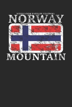 Paperback Wikstroem - Notes: Norway Mountain Banner Hiking - Notebook 6x9 dot grid Book