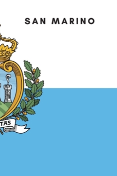 Paperback San Marino: Country Flag A5 Notebook to write in with 120 pages Book