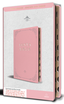 Paperback Biblia Rvr 1960 Letra Grande Tamaño Manual, Piel Rosada Con Índice / Spanish Bible Rvr 1960 Handy Size Large Print Leathersoft Pink with Index [Spanish] Book