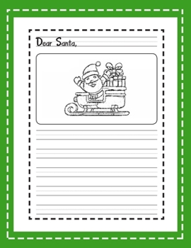 Dear Santa: My Christmas Wish List : A Primary Composition Notebook Cute Journal Filled with Blank Letters Kit for Santa Claus, Holiday Activities ... girls, friends family (Letters to Santa V.5)