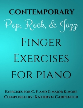Paperback Contemporary, Pop, Rock, and Jazz Finger Exercises for Piano Book