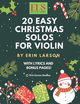 Paperback 20 Easy Christmas Violin Solos for Violin Book