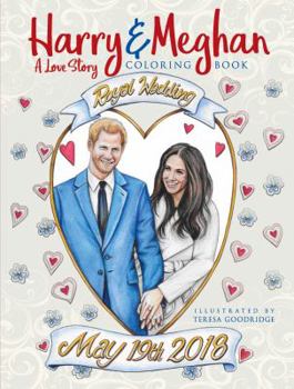 Paperback Harry and Meghan: A Love Story Coloring Book