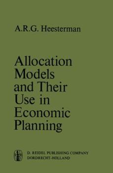 Paperback Allocation Models and Their Use in Economic Planning Book