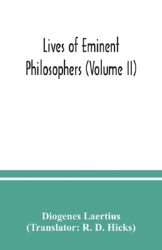 Paperback Lives of eminent philosophers (Volume II) Book