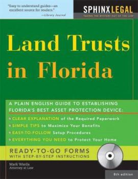 Paperback Land Trusts in Florida [With CDROM] Book