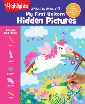 Spiral-bound Write-On Wipe-Off My First Unicorn Hidden Pictures Book