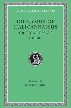 Hardcover Critical Essays, Volume I [Greek, Ancient (To 1453)] Book