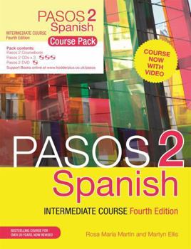 Paperback Pasos 2 (Fourth Edition): Spanish Intermediate Course: Course Pack Book