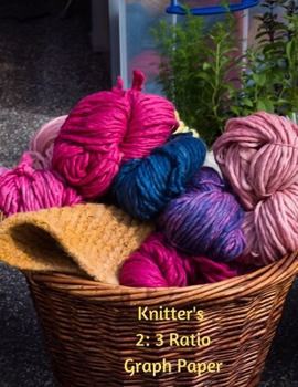 Paperback Knitter's 2: 3 Ratio Graph Paper: Knitting Graph Paper Journal - 119 pages - Letter Format 8.5"x11" Book