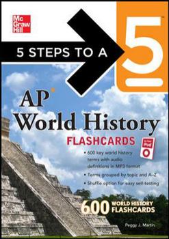 Paperback 5 Steps to a 5 AP World History Flashcards [With Booklet] Book