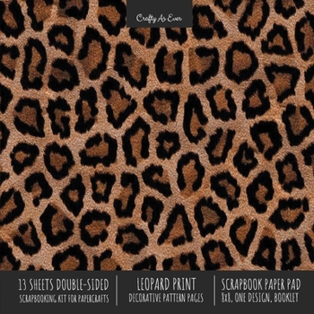 Paperback Leopard Print Scrapbook Paper Pad 8x8 Scrapbooking Kit for Cardmaking Gifts, DIY Crafts, Printmaking, Papercrafts, Decorative Pattern Pages Book