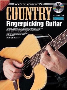 Paperback Country Fingerpicking Guitar Method [With CD (Audio)] Book