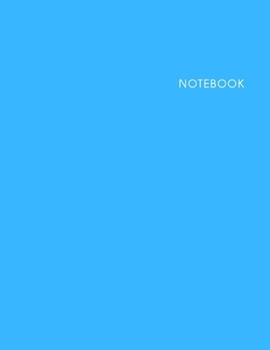 Paperback Notebook Cerulean Cover: Lined Notebook - Size (8.5 x 11 inches) - 120 Pages Book