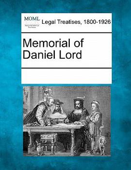 Paperback Memorial of Daniel Lord Book