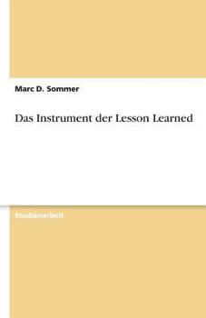 Paperback Das Instrument der Lesson Learned [German] Book