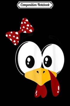 Composition Notebook: Turkey Face Trot Thanksgiving Day Gift  Journal/Notebook Blank Lined Ruled 6x9 100 Pages