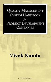 Hardcover Quality Management System Handbook for Product Development Companies Book