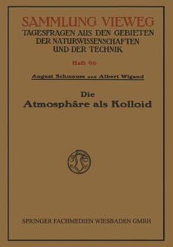 Paperback Die Atmosphäre ALS Kolloid [German] Book