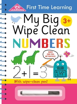 Spiral-bound My Big Wipe Clean Numbers: Wipe-Clean Workbook Book