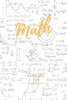 Math  Notebook for Genius: 0.5 inch Grid paper - Square Graph paper / Graph paper Composition Notebook / Journal - Pure Mathematics - Applied ... Students|6 x 9 paper 120 Pages | Peach Color