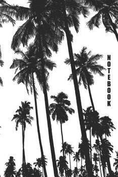 Paperback Notebook: Tropical Palm trees Book