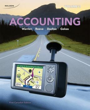 Paperback CDN ED Accounting Volume 3 [Paperback] by Warren, Carl S.; Reeve, James M. Book