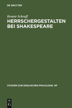 Hardcover Herrschergestalten bei Shakespeare [German] Book