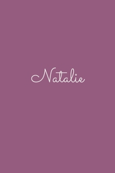 Natalie: notebook with the name on the cover, elegant, discreet, official notebook for notes, dot grid notebook,