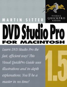 Paperback DVD Studio Pro 1.5 for Macintosh: Visual Quickpro Guide Book