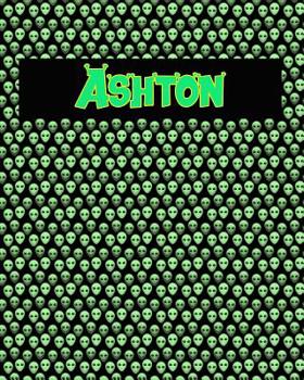 Paperback 120 Page Handwriting Practice Book with Green Alien Cover Ashton: Primary Grades Handwriting Book