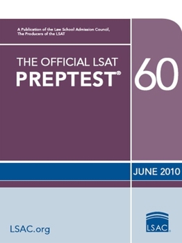 Paperback The Official LSAT Preptest 60: (june 2010 Lsat) Book