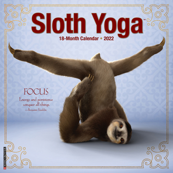 Calendar Sloth Yoga 2022 Wall Calendar Book