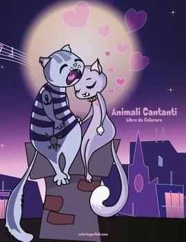 Paperback Animali Cantanti Libro da Colorare 1 [Italian] Book