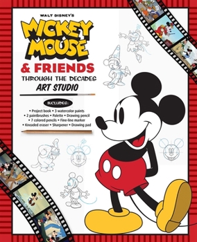 Paperback Disney Mickey Mouse & Friends Through the Decades Art Studio Book