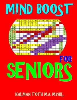 Paperback M!nd Boost for Seniors: 132 Entertaining & Challenging Large Print Word Search Puzzles Book