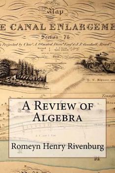 Paperback A Review of Algebra Book