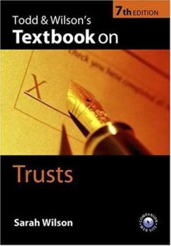 Hardcover Todd & Wilson's Textbook on Trusts Book