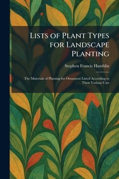 Lists of Plant Types for Landscape Planting