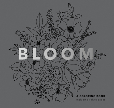 Paperback Bloom (Mini): Pocket-Sized Stocking Stuffer 5-Minute Floral Coloring Book for Kids, Teens and Adults Book