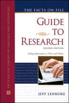 Hardcover The Facts on File Guide to Research Book