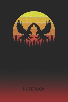 Paperback Notebook: Bald Eagles Blank Wide Ruled Lined Paper Notepad - Writing Pad Journal - Assignments Taking Class Notes Homework Study Book