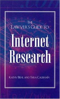 Paperback The Lawyer's Guide to Internet Research Book