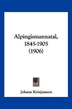 Paperback Alpingismannatal, 1845-1905 (1906) [Hebrew] Book