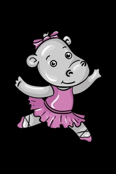 Ballerina Hippo: 6x9 Ruled Notebook, Journal, Daily Diary, Organizer, Planner